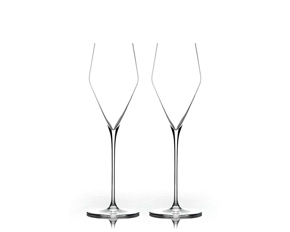 Two Zalto Champagne glasses