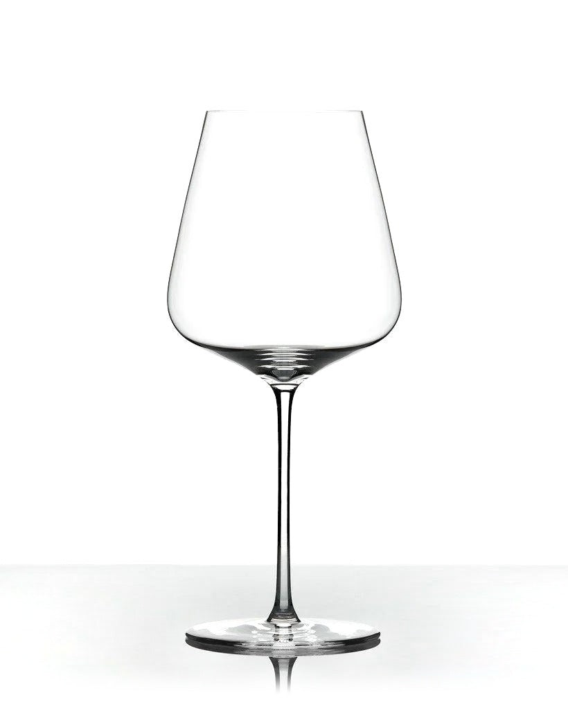 Zalto Bordeaux glass on a white background