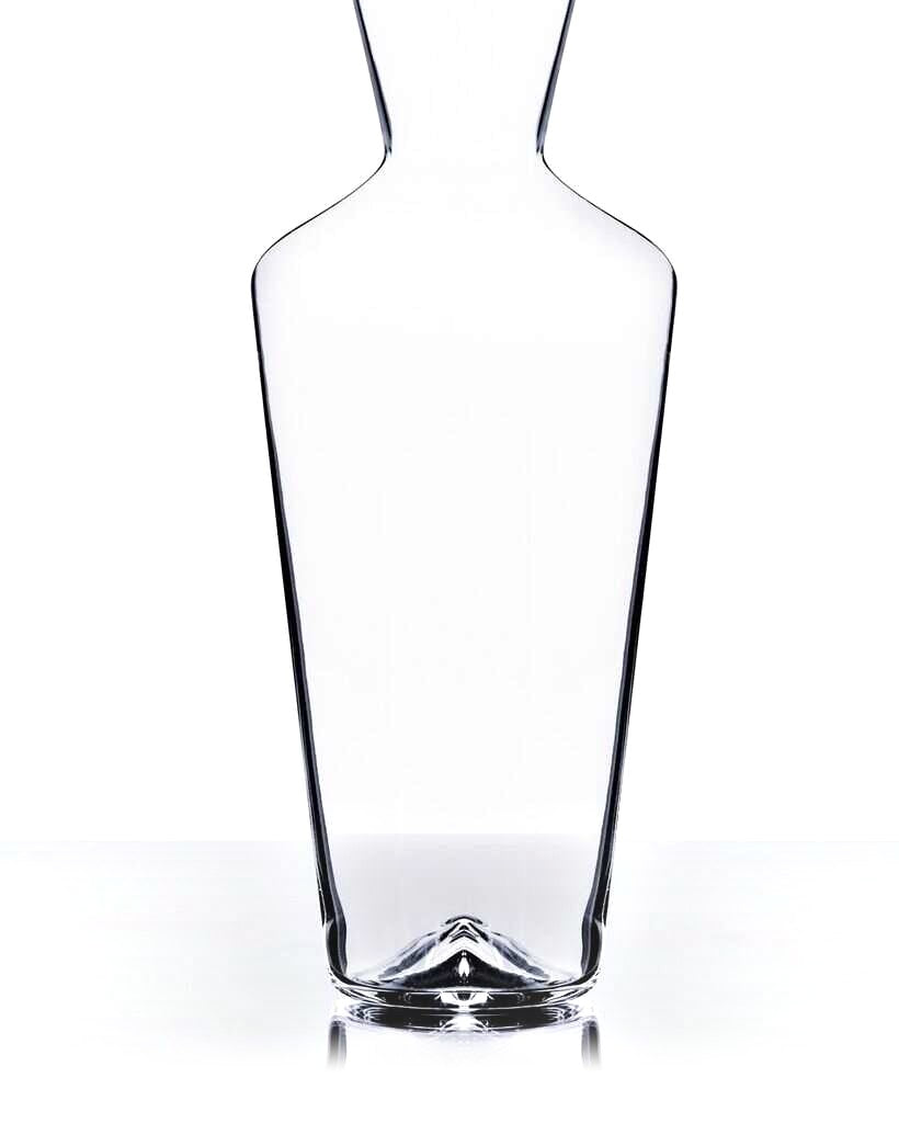 Zalto Carafe no. 150, a tall glass carafe, on a white background