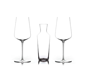 Two Zalto Universal glasses and a Zalto Carafe no. 75